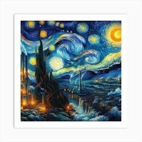 Starry Night 3 Art Print