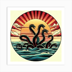 Sunset Saga 15 Art Print