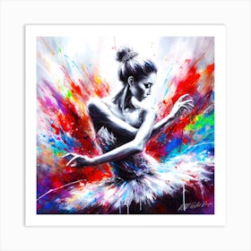 Ballerina Girl - Ballerina Poses Art Print