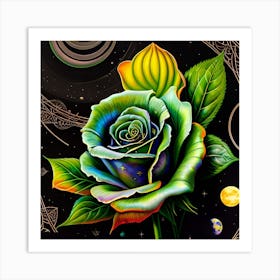 Iridescent Rose Art Print