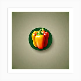 Peppers Stock Videos & Royalty-Free Footage 1 Art Print