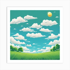 Sky And Clouds Art Print