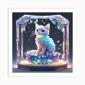 Crystal Cat 1 Art Print