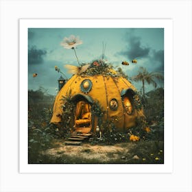 Bee House Art Print