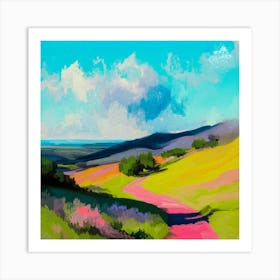 In Between Hills Art Print