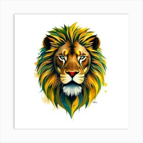 Lion Head 10 Art Print