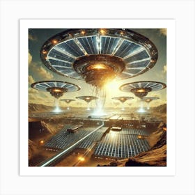 Solar Array Converted Art Print