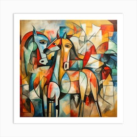 Horses 1 Art Print