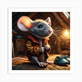 Mouse In A House Art Print