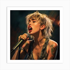 Hallelujah it's Miley Cyrus Art Print