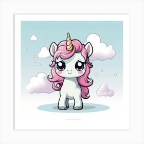 Cute Unicorn 154 Art Print