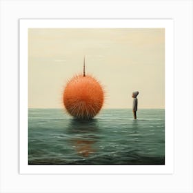 'The Orange Ball' Art Print