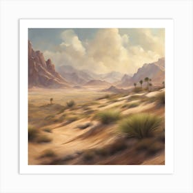 Desert Landscape Art Print