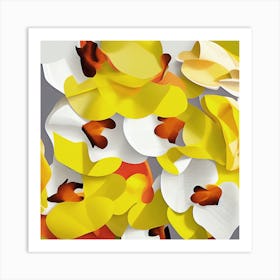 Paper Flowers 4 Art Print