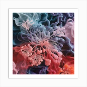 Abstract Flower Painting Art Print