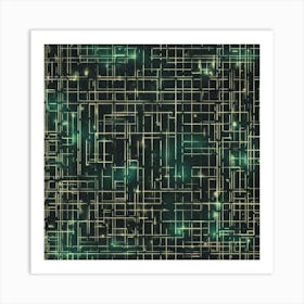 Abstract Geometric Pattern 2 Art Print