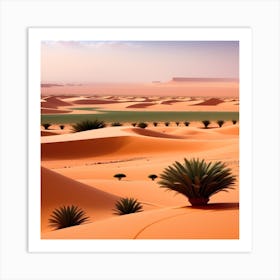 Desert Landscape - Desert Stock Videos & Royalty-Free Footage 3 Art Print