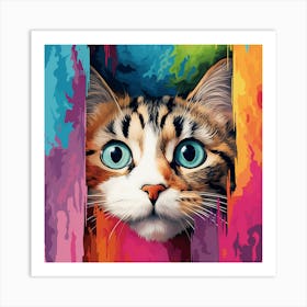 Cat Painting 7 Art Print