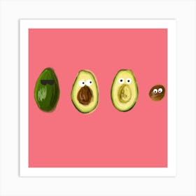 Lifecycle of an Avocado Art Print