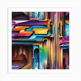 Abstract Painting 104 Art Print