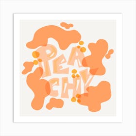 Peachy Art Print