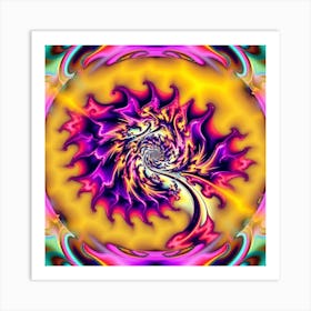 Psychedelic Spiral Art Print