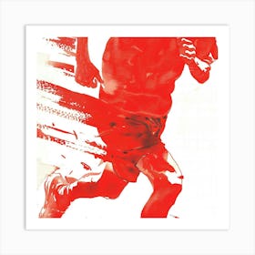 Runner In Red Art Print