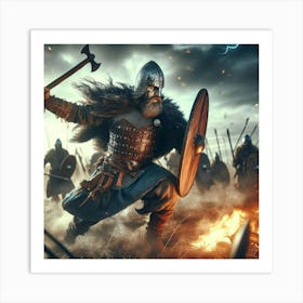 Viking Warrior 3 Art Print