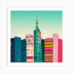 Central Shibuya Square Art Print