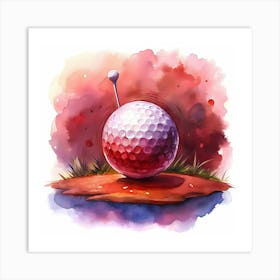 Golf Ball Poster