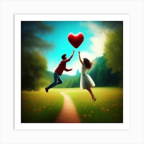 Love In The Air Art Print