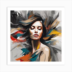 Abstract Of A Woman 1 Art Print