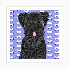 Black Puppy Art Print