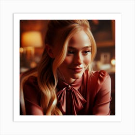 Portrait Of A Young Woman 8 Art Print