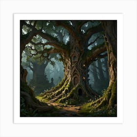 Fantasy Tree House Art Print