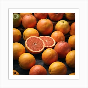 Grapefruits Art Print