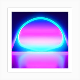 Neon Light Art Print