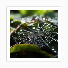 Spider Web Art Print