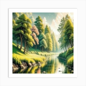 Landscape Painting 205 Art Print