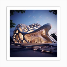 Futuristic Architecture 1 Art Print