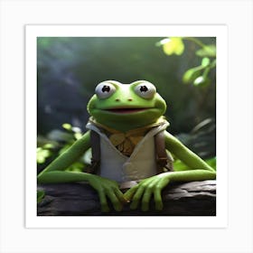 Frog. Art Print