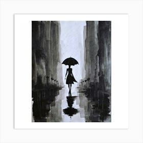 Black and white board Art Print