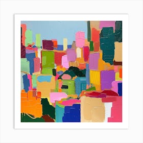 Abstract Travel Collection Seoul South Korea 1 Art Print