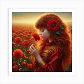 Poppy Girl 3 Art Print