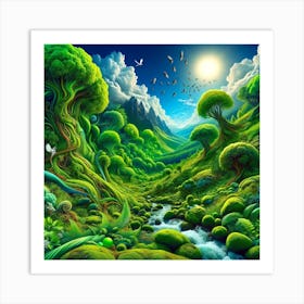 Green Dreams Art Print