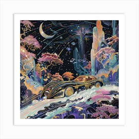 'The Batmobile' Art Print