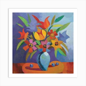 Vibrant Oil Painting 9 Art Print