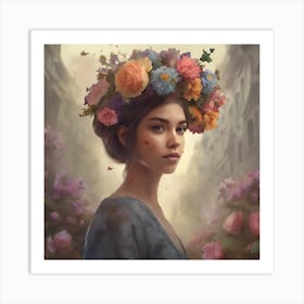 Flower Girl 2 Art Print