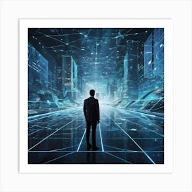 Futuristic Cityscape 15 Art Print