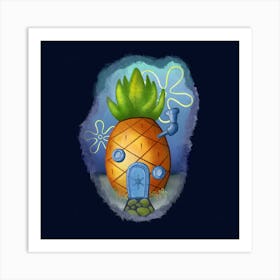 Who Pinapple lives in under the sea… Art Print